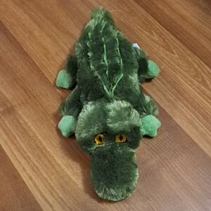 Green Plush Alligator Stuffed Animal - Soft Cuddly Toy